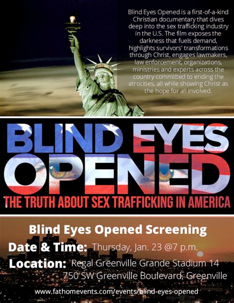 Blind Eyes Open Tonight Only At A Theater Near You