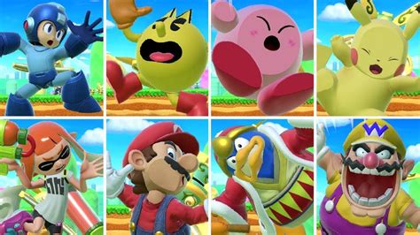 All Character Screen Kos In Super Smash Bros Ultimate Youtube