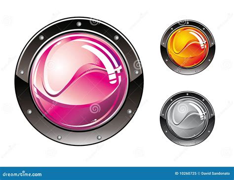 Glossy Futuristic Buttons Stock Vector Illustration Of Abstract 10260725