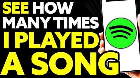 How To See How Many Times I Played A Song On Spotify Youtube