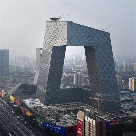 Central China Tv Beijing Building Oma Headquarters E Architect