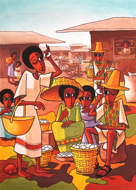 Line And Color Painting In Ethiopia