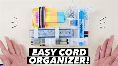 Easy Diy Cord Organizer How To Make A Grid It Organizer Withwendy