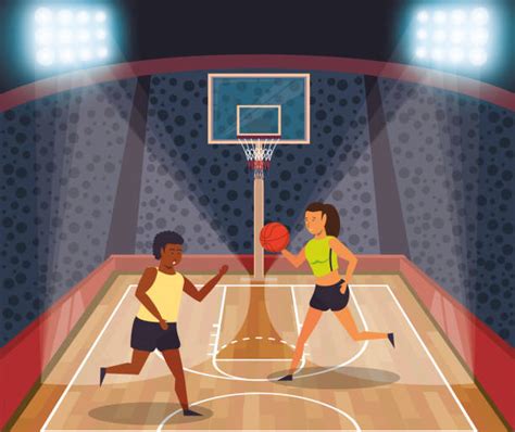 Best Animated Basketball Court Illustrations Royalty Free Vector