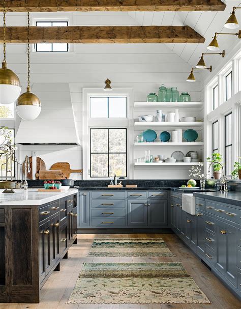 Traditional styled kitchen with gray cabinets painted in benjamin moore gray owl with white marble countertops and nickel hardware. How To Make White Wall In Kitchen Works And Not Boring ...