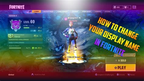 How To Change Your Fortnite Display Name For Free Ps4xboxpcswitch