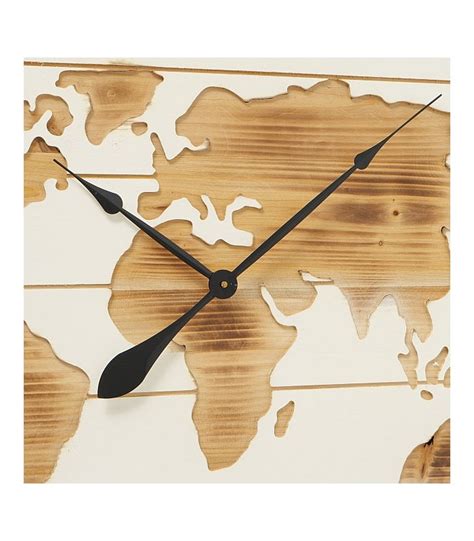 World Map Large Decorative Wall Clock Modern Design 4c1