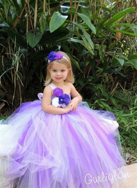 Flower Girl Dress Purple Flower Girl Tutu Dresses Purple Tutu Dress
