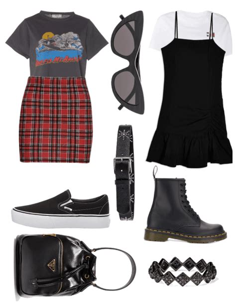 Grunge Outfit Shoplook Punk Girl Outfits Outfits Punk Outfits