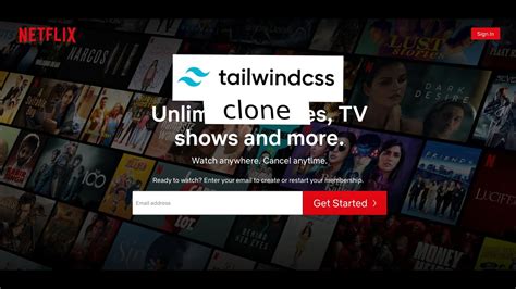 Netflix Landing Clone Tailwind Css Youtube