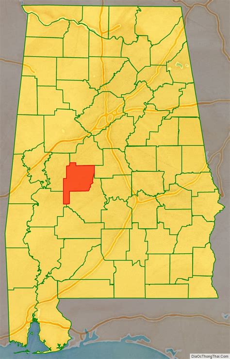 Map Of Perry County Alabama