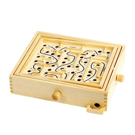 Wooden Labyrinth Maze Game Etsy