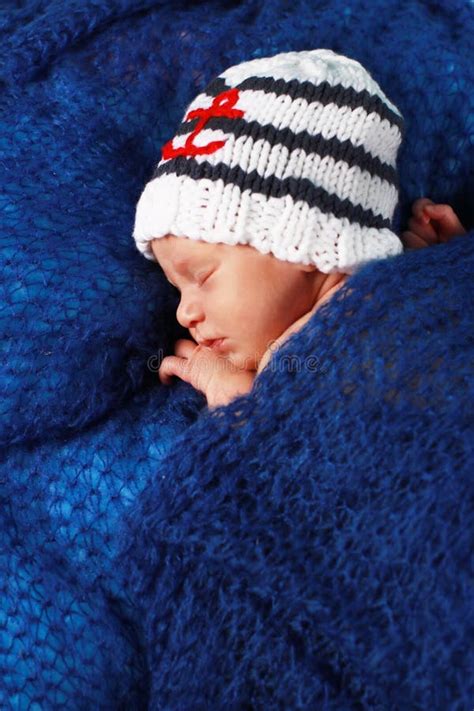 Cute Newborn Baby Girl Sleeping Stock Photo Image Of Peaceful