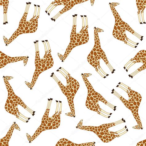 Seamless Giraffe Pattern Stock Vector Image By ©glorcza 31942447