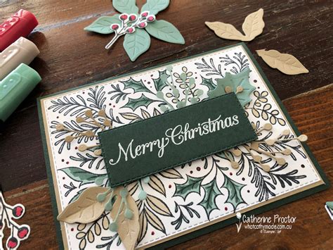 Stampin Up Awh Heart Of Christmas Week 1 What Cathy Made