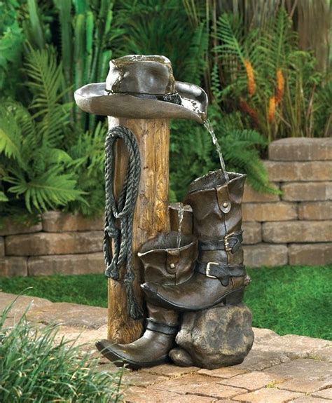 Horseman Accessories Water Fountain Horse Boots Hat Rope Cowboy Cowgirl