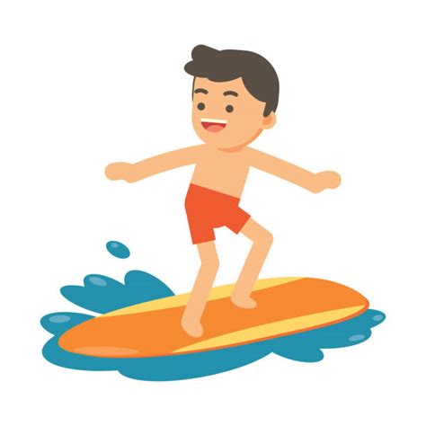 Young Surfer Illustrations Royalty Free Vector Graphics And Clip Art