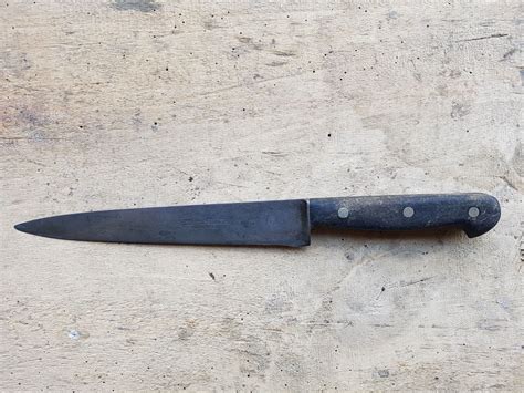 antique f dick germany carbon steel chefs butchers knife knives vintage antique price guide