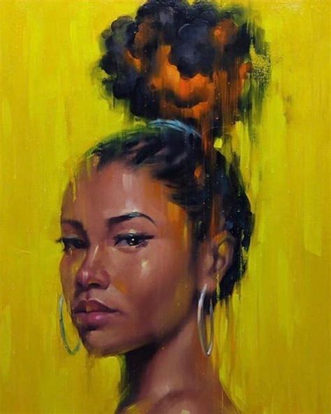 By Gank Pansuay Black Art Painting Afrocentric Art Black Girl Art