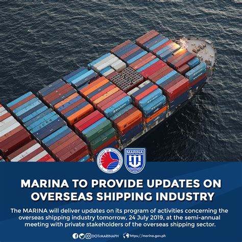 Marina To Provide Updates On Overseas Shipping Industry Maritime