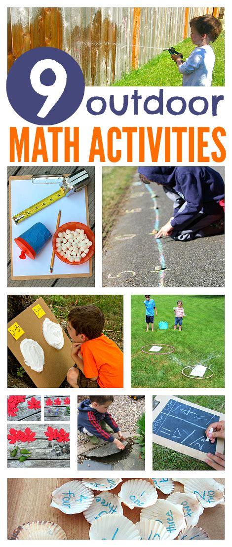 Science outdoor learning activities for kids that you can do in your garden. Outdoor Math Activities For Kids | Math activities, Math ...