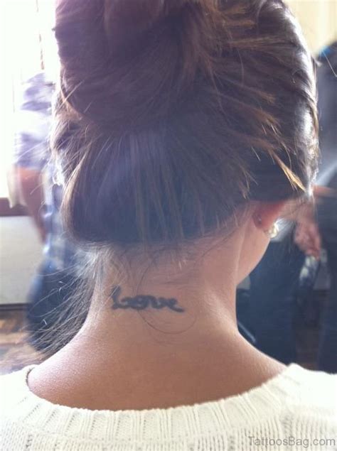 28 Lovable Love Tattoos On Neck Tattoo Designs