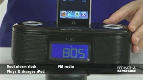 Iluv Desktop Alarm Clock With Bed Shaker For Ipod Model Imm153 Bed
