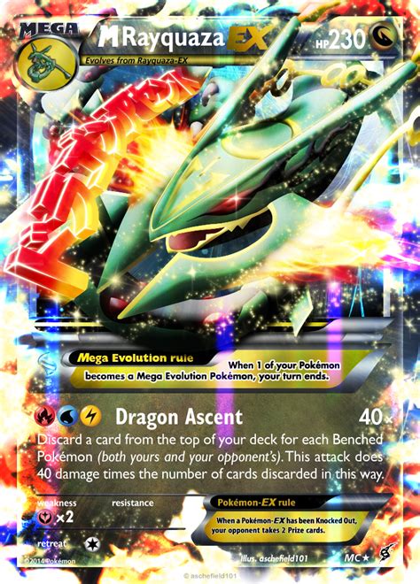 M Rayquaza Ex By Aschefield101 On Deviantart Pokemon Cards Pokemon