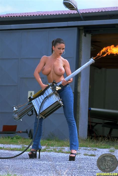 Veronica With A Flamethrower Boobdude