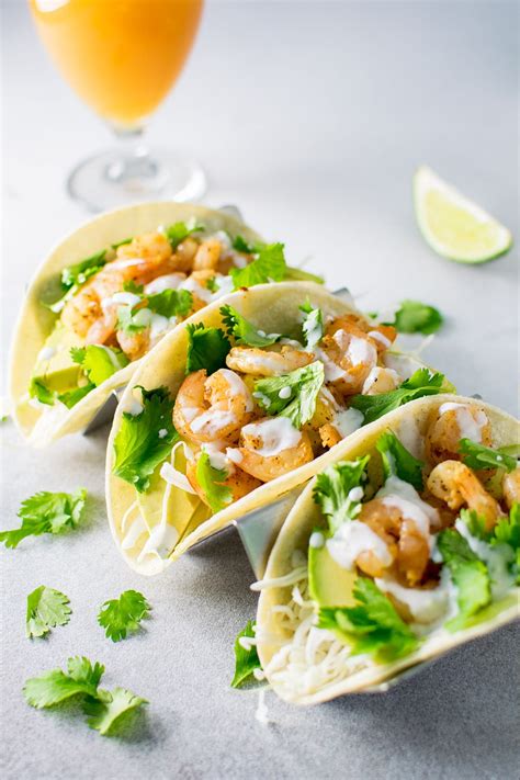 Spicy Shrimp Tacos With Creamy Lime Sauce Kitchen Swagger