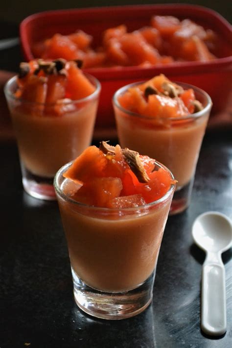 Papaya Creme Easy Dessert Recipes Gayathris Cook Spot