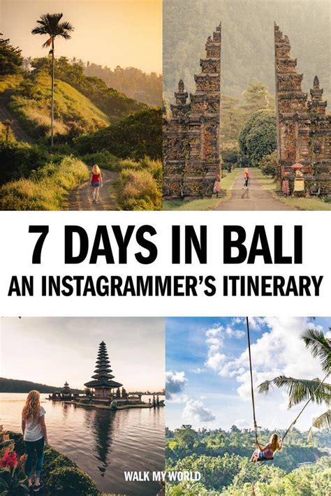 An Epic 7 Day Bali Itinerary For Instagrammers — Walk My World Cool