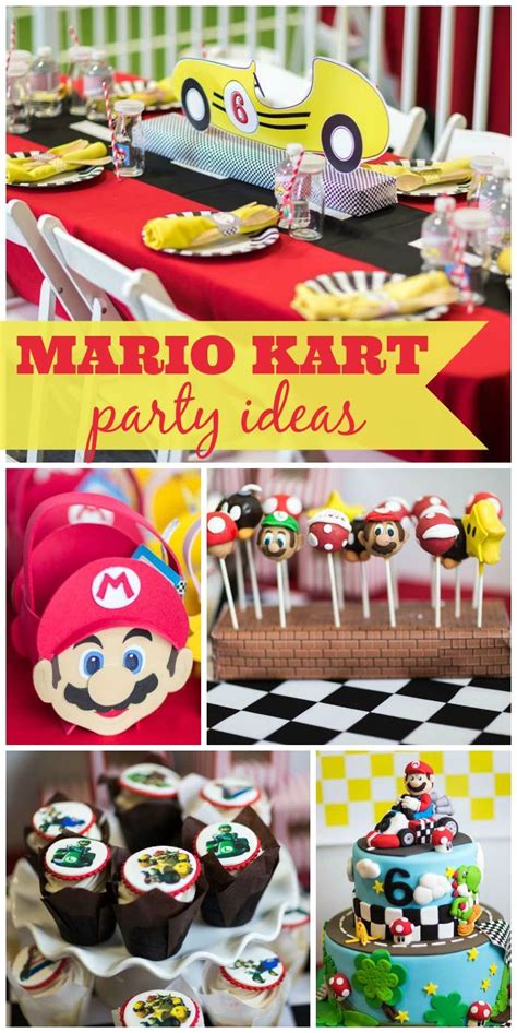 Mario Kart Birthday Mario Kart Birthday Party 6 Years Old Boy