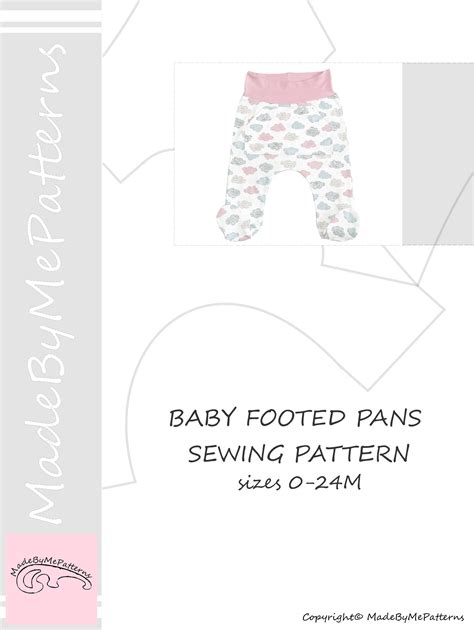 Baby Footed Pants Pattern Pdf Baby Sewing Patterns Pdf Baby Sewing