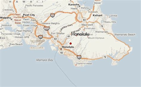 Honolulu Location On World Map United States Map