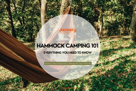 Hammock Camping 101 Everything You Need To Know Jackery Ca