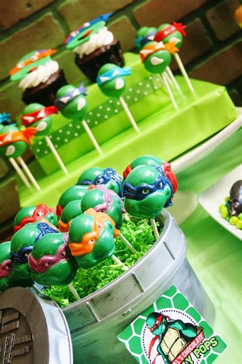 Teenage Mutant Ninja Turtles Party Planning Ideas Supplies Idea Cake Feestje