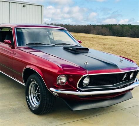 1969 Mustang Mach 1 428 Cobra Jet V8 Ram Air Shaker For Sale Ford