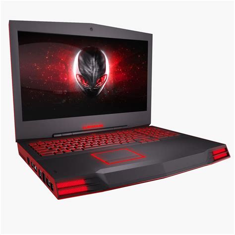 3d Alienware M17x Laptop Model 3d Model Alienware Laptop Model