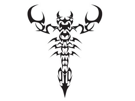Tribal Scorpion Tattoo Back