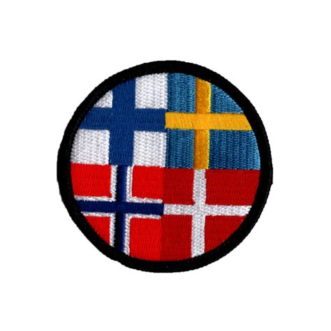 Hvis du er nysgerrig efter, hvad emojin kaldes på andre sprog engelsk: Norden-Flagga - Märkbar.se - Tygmärken, patches ...