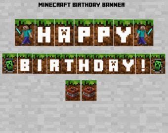 This set is perfect for anyone who loves the game. Minecraft+Happy+Birthday+Banner | Cumple 2017 | Pinterest ...
