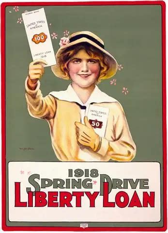 Liberty Loan Spring Drive Wwi Ww Propaganda Poster Vintage Retro Canvas Diy Wall Stickers