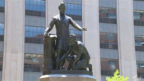 It's examining his private rather than public role. Boston May Remove Iconic Statue of Abraham Lincoln Freeing ...