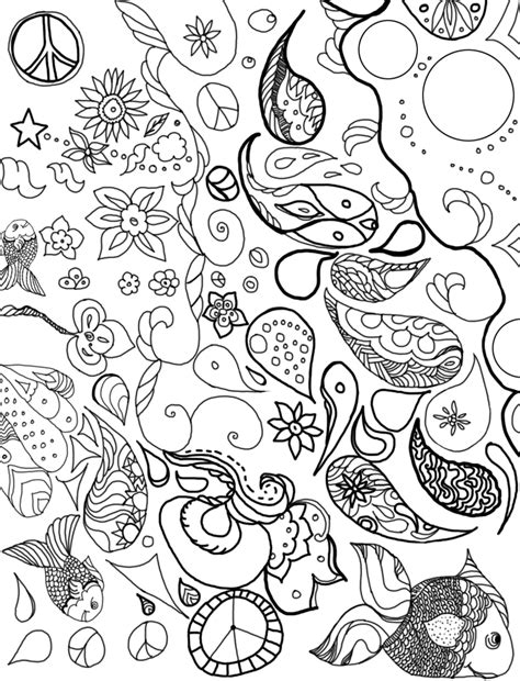 Hippie Coloring Pages Printable Printable Word Searches