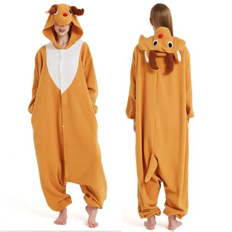 Reindeer Onesie Pajamas For Adult And Teens Animal Onesies