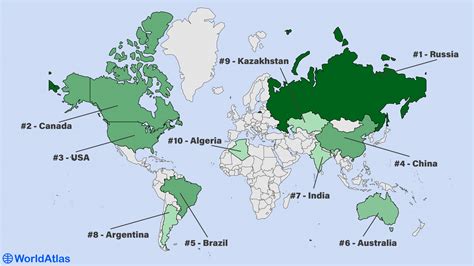 Top 9 Largest Countries In The World By Area Knowinsiders