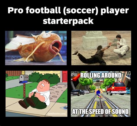 Pro Football Soccer Player Starterpack R Starterpacks