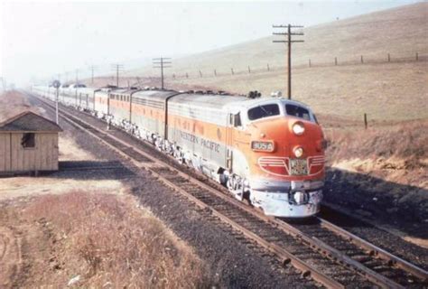 Cz79 Western Pacific Railroad On The California Zephyr Train Slide