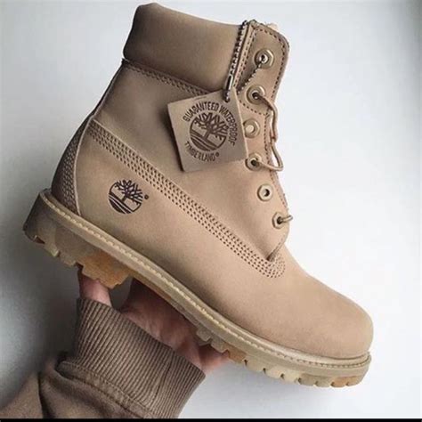 Limited Edition Nude Timberland Boots Women S Fashion Footwear Boots On Carousell